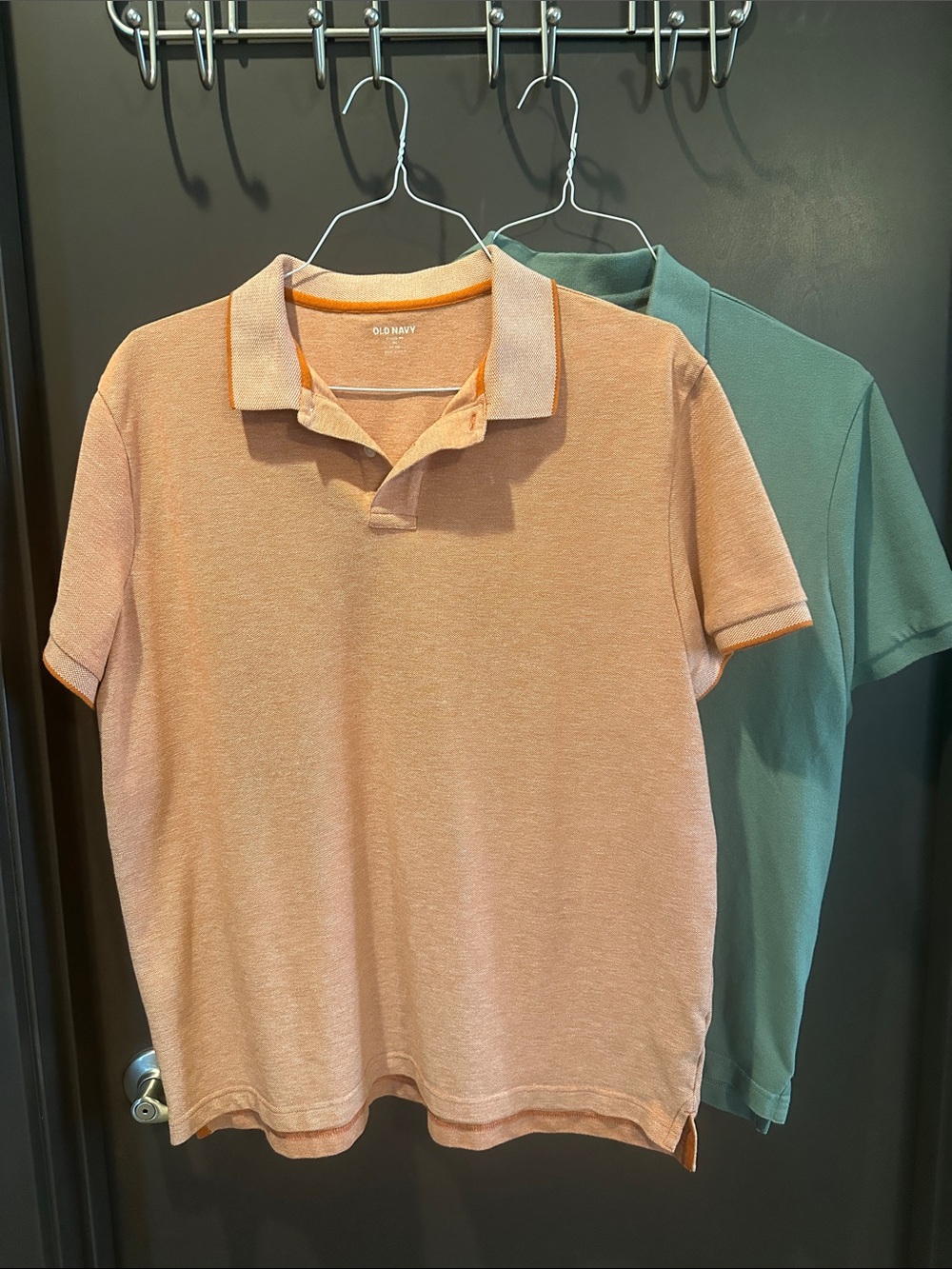 Old Navy Men's Classic Fit Pique Polo Shirts - Bundle of 2, Size XL
